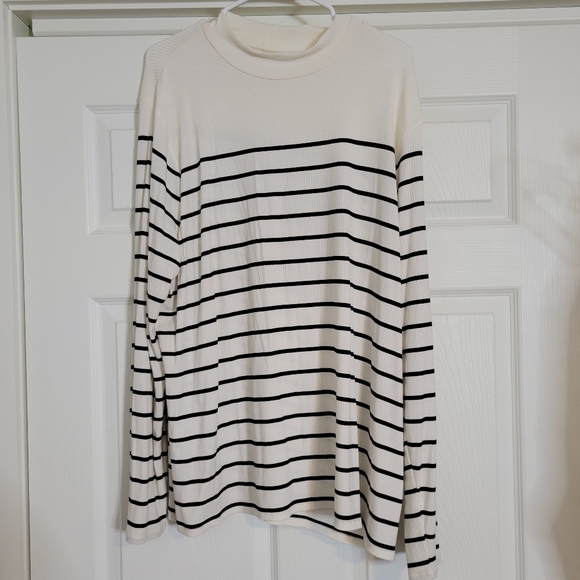 Ava and Viv Size 3XL Long Sleeve Ribbed Tee - Picture 1 of 3